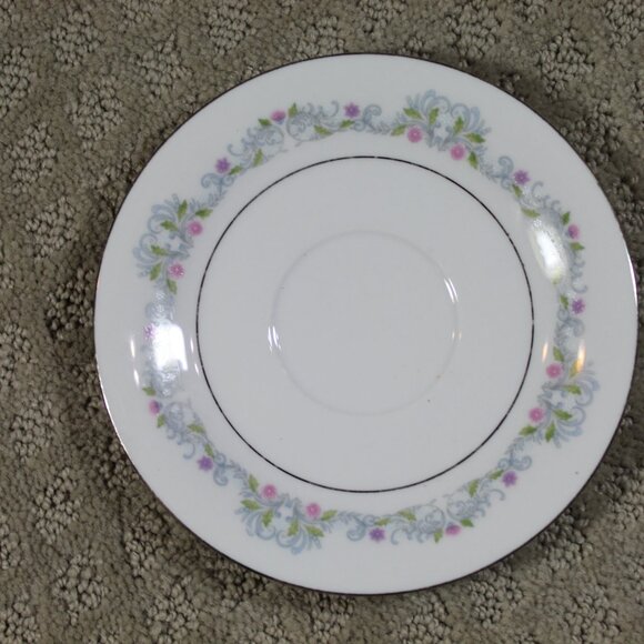 Crown Ming Fine China  Jian Shiang 1112 Windsor Pattern Tea Cup and Saucer - Picture 5 of 9